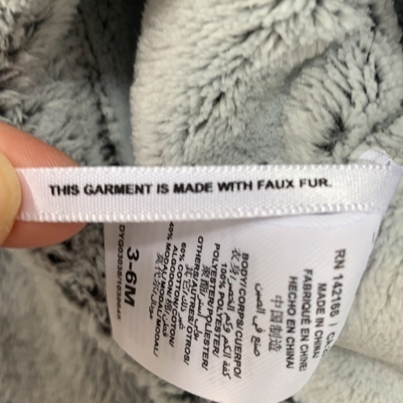 Splendid cozy baby hooded faux fur jacket - Picture 5 of 5